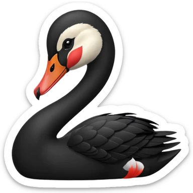 cisne negro sticker
