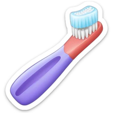 toothbrush and teeth sticker