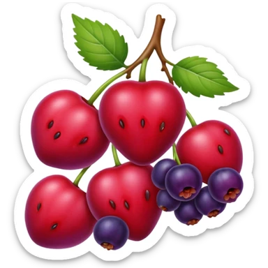 wild berries flavor  sticker