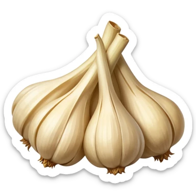 dried peeled garlic sticker