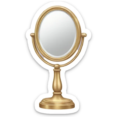 Vanity mirror sticker