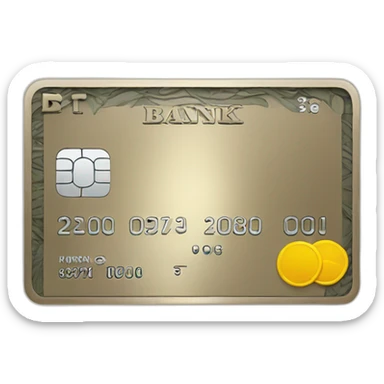 Bank Card sticker