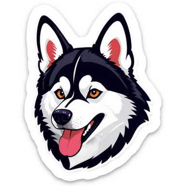 HUSKY DOG sticker