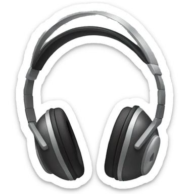 Casque de musique apple sticker
