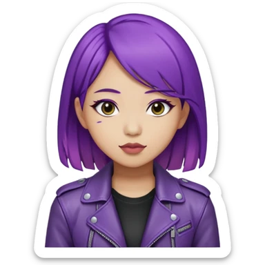 kpop hunters Rumi purple hair a sian sticker