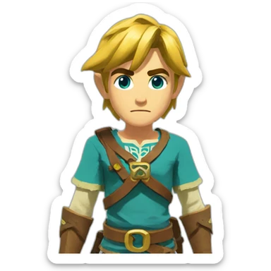 Link breath of the wild sticker