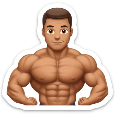bodybuilder  sticker