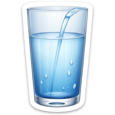 glass of water sticker