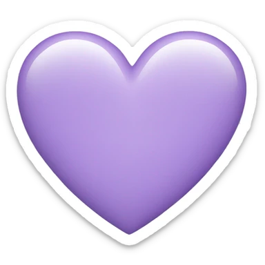Light purple Heart sticker