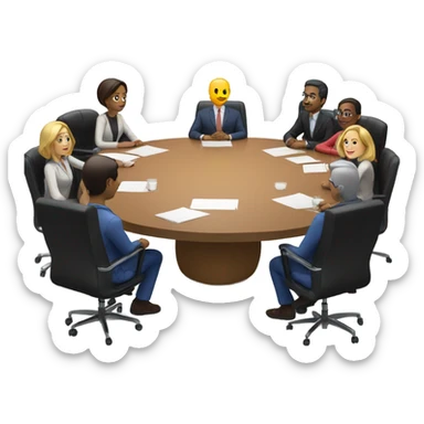 10 people at  ameeting sticker