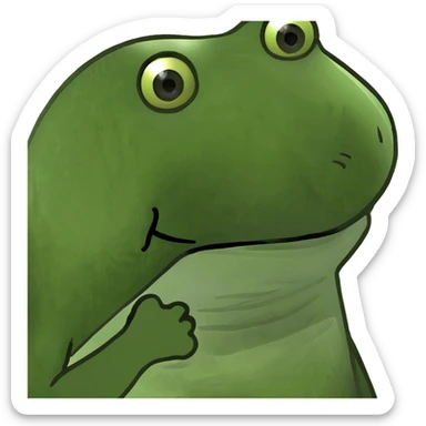 Frog sticker