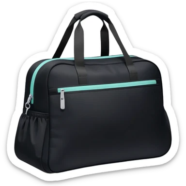 Pastel black gym bag sticker