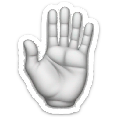 Hand with 3 fingers up sticker