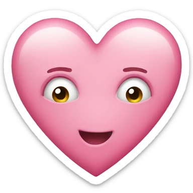 pink heart sticker