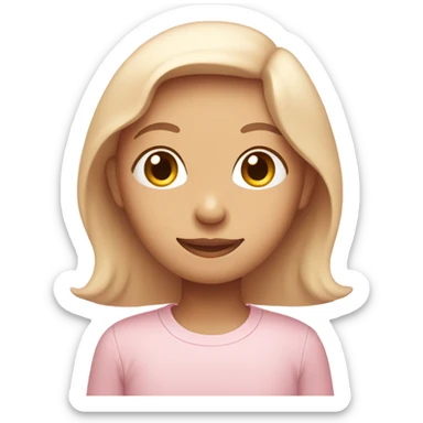 light pink emoji sticker