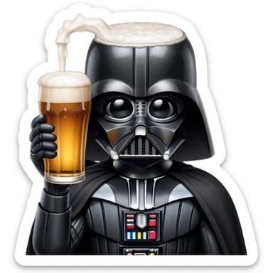 Darth Vader beer  sticker