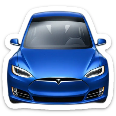 blue-tesla sticker
