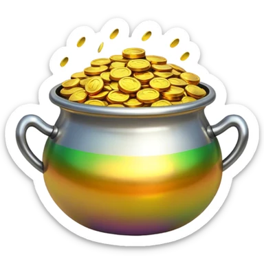 pot of gold sticker