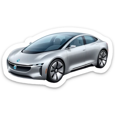 luxury future self driving car sticker