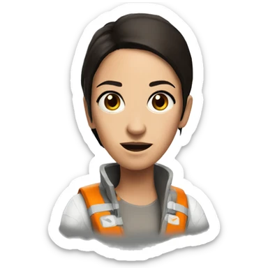 chell from portal sticker