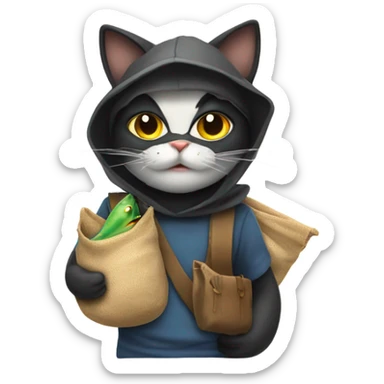 Cat thief  sticker