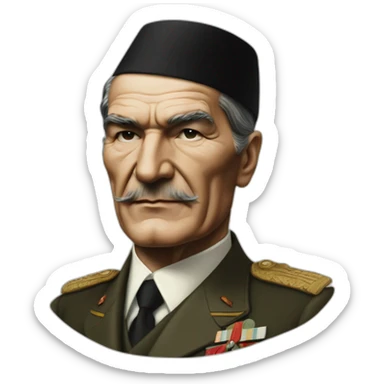HyperRealist Mustafa kemal atatürk sticker