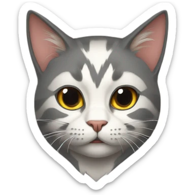 A super hero cat sticker