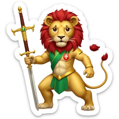 Lion and sun iran flag sticker