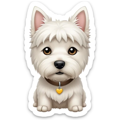 west highland terrier nauseous sticker