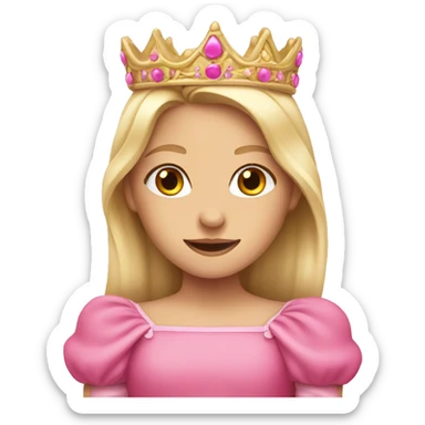 pink princess sticker