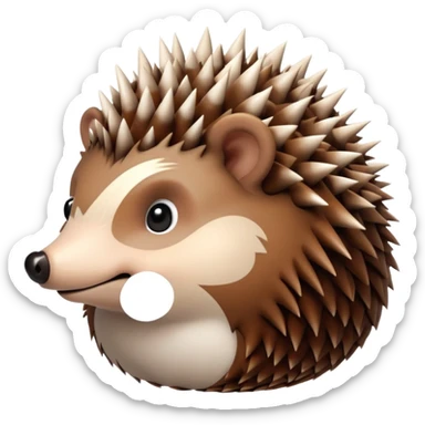 a hedgehog  sticker