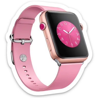 Pink Apple Watch  sticker
