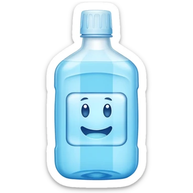 Mouthwash littering sticker