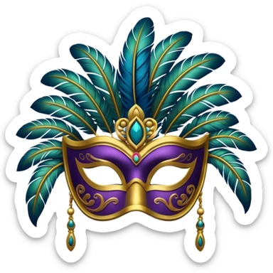 Festival Mask sticker