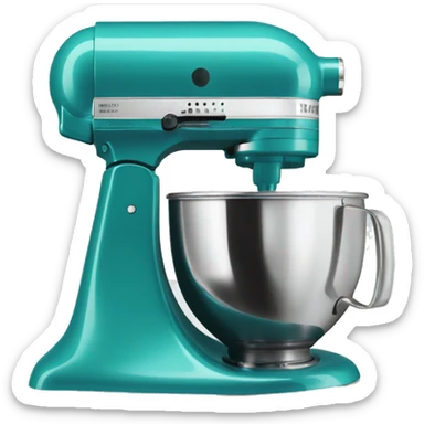 Teal blue kitchenaid mixer sticker