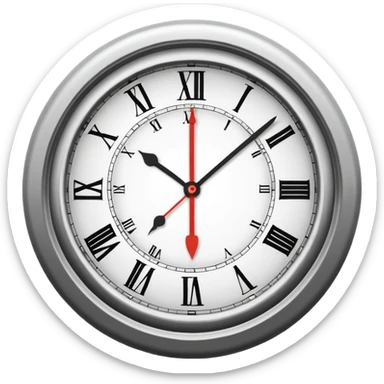 analog clock sticker