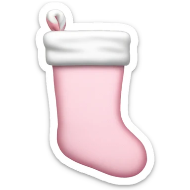  light pink Christmas stocking sticker