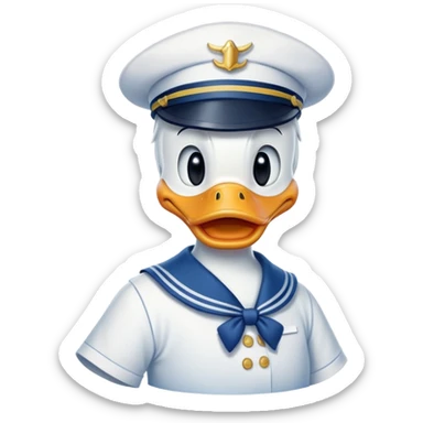 Donald Duck Disney style sticker
