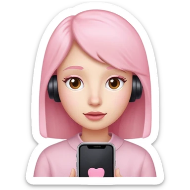 Light Pink facetime sticker