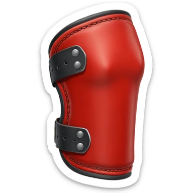 elbow guard red sticker