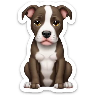 Pitbull puppy sticker