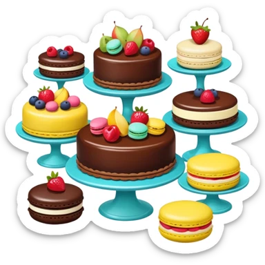 buffet dessert sticker