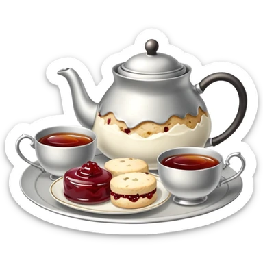 Wnglish afternoon tea sticker