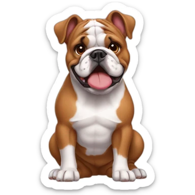 Loves France-BullDog sticker