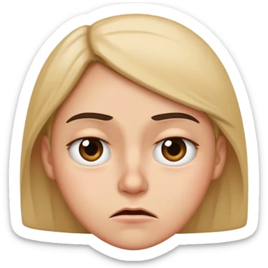 disgusted side eye sticker