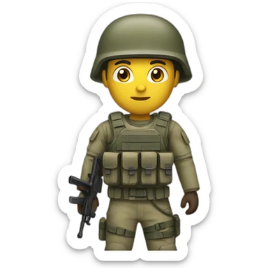 special force soldier sticker