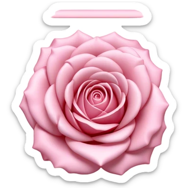 Create a 3D ultra detailed light pink colored square shaped rose border sticker