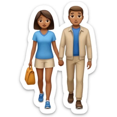 a Footpath on a park and two  people are walking the walking path should visible i need the background  sticker