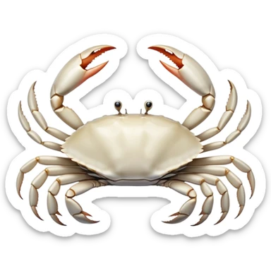 White crab sticker
