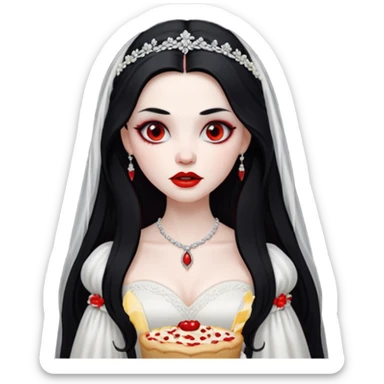 Vampire bride, tradition of vampire, Hungy. sticker